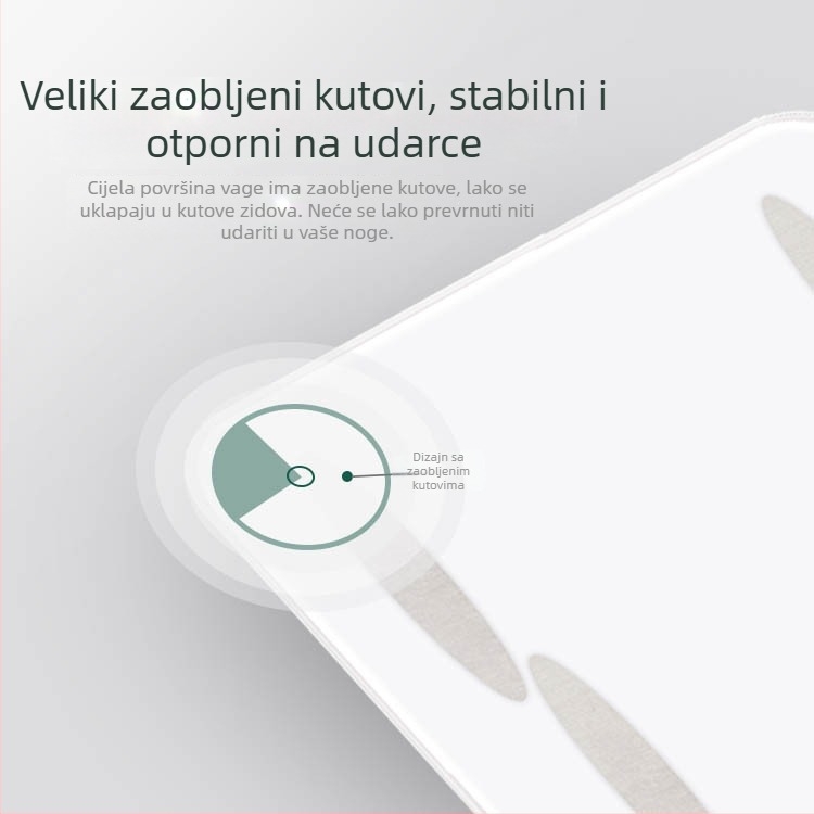 Beryl pametna Bluetooth vaga za tjelesnu masnoću – točna kućna digitalna vaga za mjerenje težine i masnoće