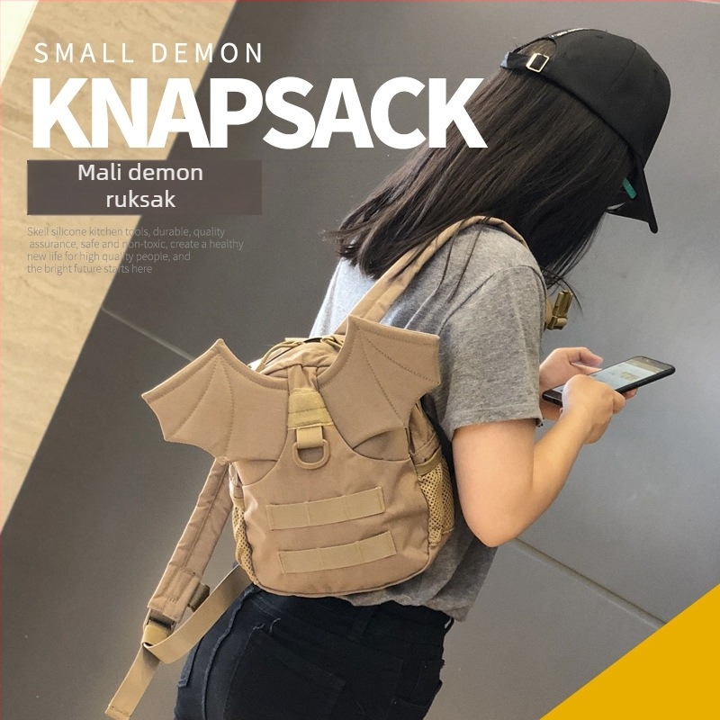 Dječji unisex ruksak Little Devil za vanjske sportove, najlon, taktički maskirni ruksak, marka Wosport