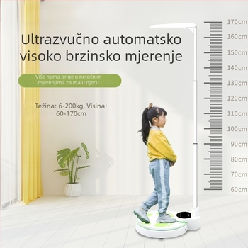 Dječja vaga za mjerenje težine, kapacitet 200 kg, napajanje iz mreže, kompatibilna s privatnim markama