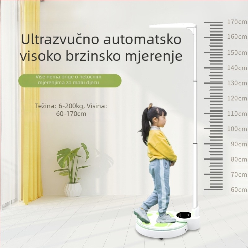 Dječja vaga za mjerenje težine, kapacitet 200 kg, napajanje iz mreže, kompatibilna s privatnim markama