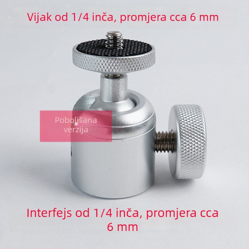 Univerzalni držač za telefon s gimball adapterom od aluminijske legure, s adapterom za livestream, za projektor, noćnu ribolovnu lampu i laserski kanon fotografskog pribora