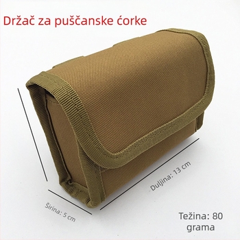 Taktička MOLLE torba za pojas s 10 pretinaca za streljivo, unisex, 600D materijal, za outdoor aktivnosti, stil rekreacijskog putovanja, s funkcijom pohrane