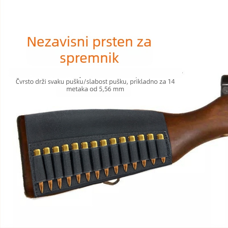 Vanjska taktička jastučić za obraz s držačem za pušku i džepom za streljivo, elastični materijal, vanjski sportovi, jednobojni uzorak, ljeto 2021