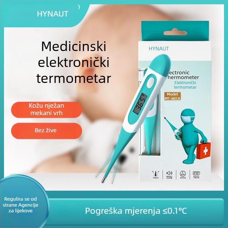 Heinowo elektronički termometar za pazuh, pohrana povijesnih podataka, univerzalna primjena