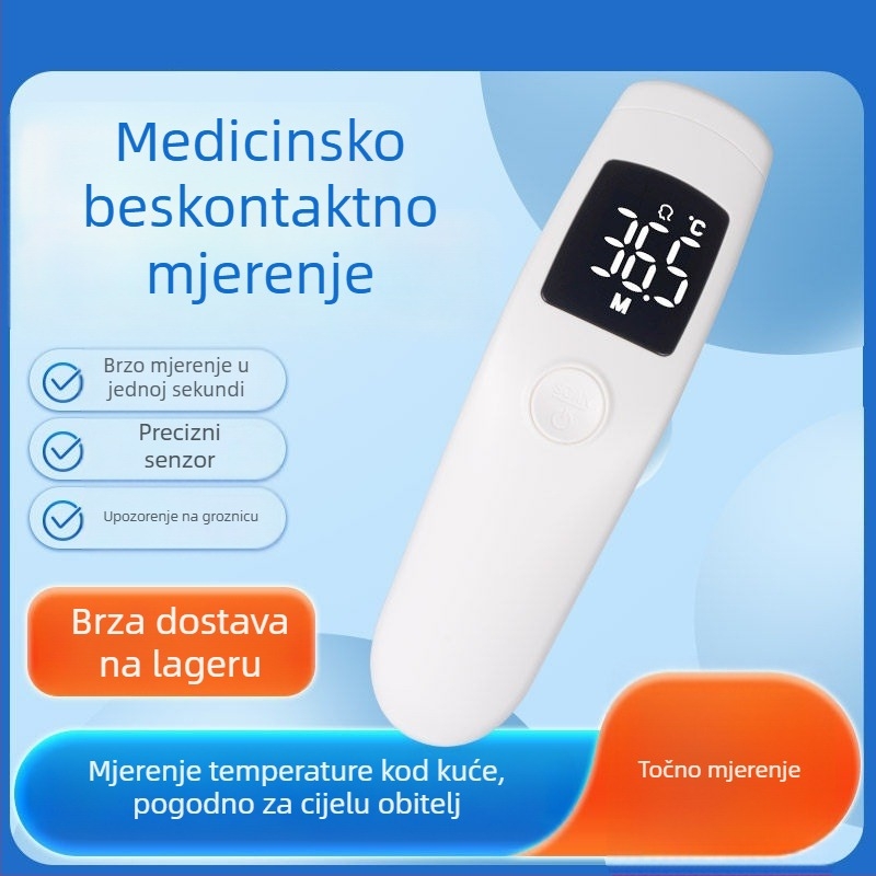 Bezkontaktni infracrveni termometar čela za djecu i odrasle, kućna uporaba, točno mjerenje temperature