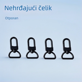 Kopča za prtljagu, nehrđajući čelik, visok sjaj, 18K premaz, geometrijski uzorak, ultralakа, antibakterijska, otporna na trošenje, mogućnost zamjene materijala