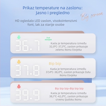 Hainuo E1221 infracrveni termometar za čelo za djecu – beskontaktni, model E1221, izlazak 2024, Guangdong odobrenje strojeva 20172071473