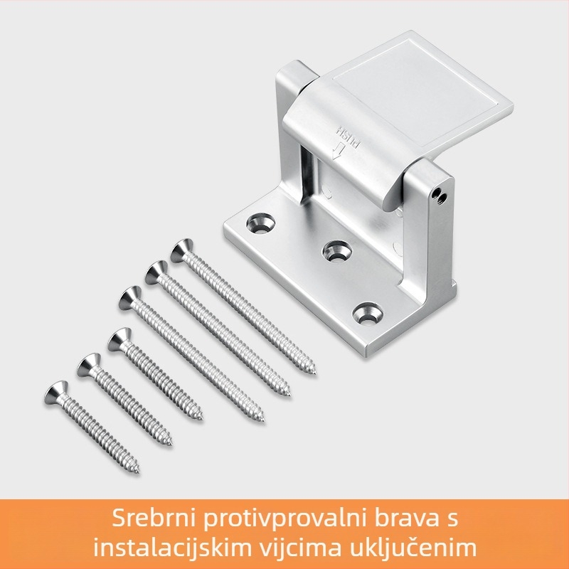 Protivkrađna brava za vrata, fiksni zasun za unutarnje vrata