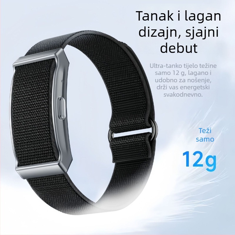 G69 sportska narukvica s remenom od silikona (praćenje srčanog ritma, zasićenost kisikom u krvi, brojač koraka, praćenje sna, vodootpornost za plivanje)