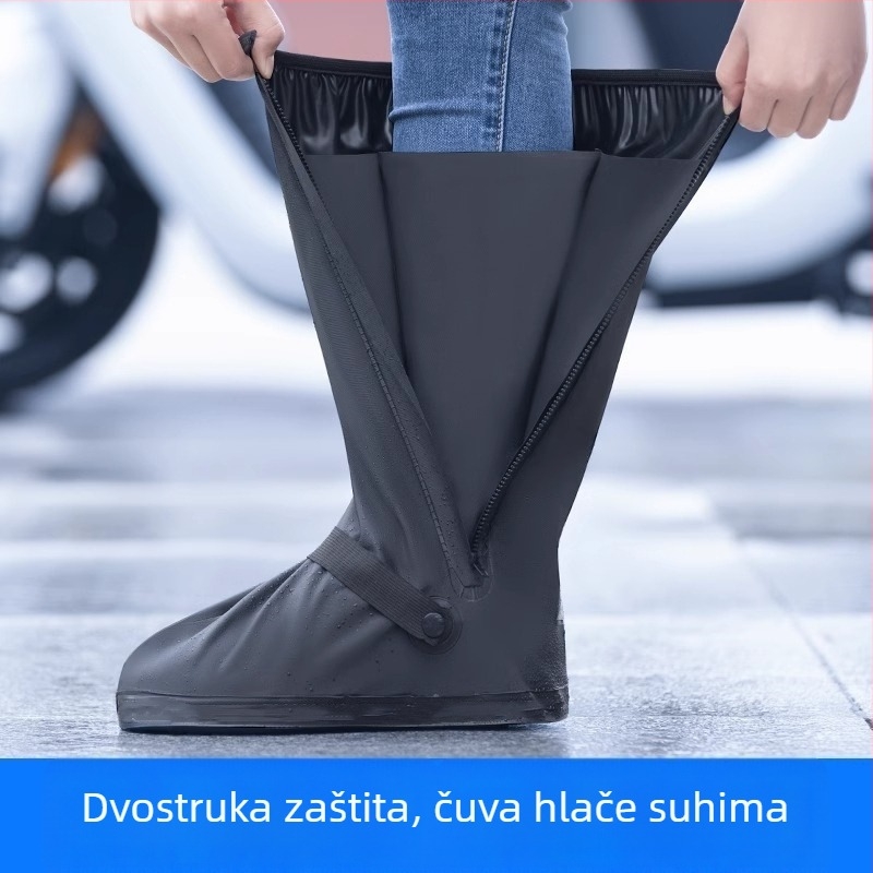 Navlake za cipele za biciklizam – visokog kroja, vodootporne, debele, za kišne dane, protuklizne, otporne na habanje, unisex