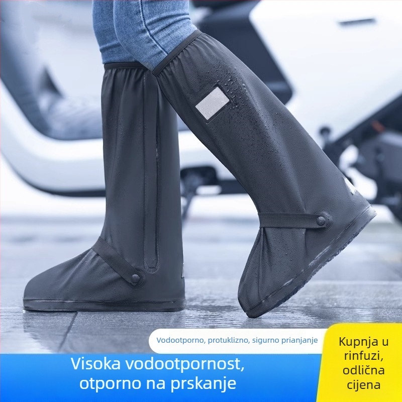 Navlake za cipele za biciklizam – visokog kroja, vodootporne, debele, za kišne dane, protuklizne, otporne na habanje, unisex
