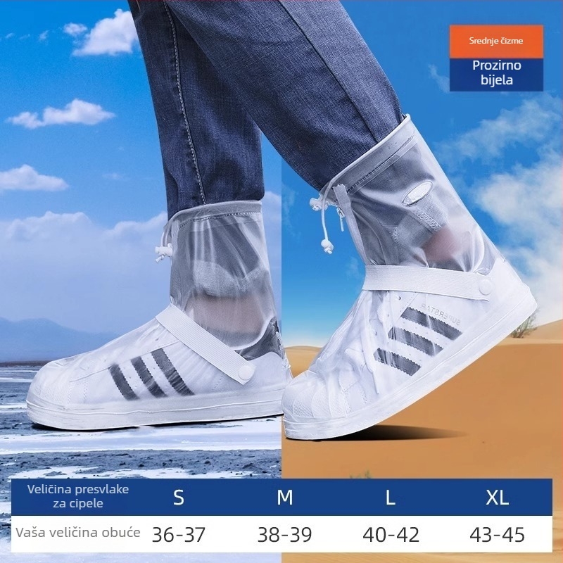 Navlake za cipele za biciklizam – visokog kroja, vodootporne, debele, za kišne dane, protuklizne, otporne na habanje, unisex