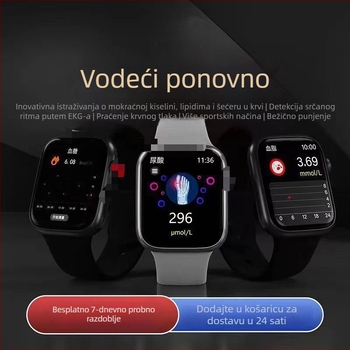 M9 pametni sat: praćenje srčanog ritma, krvnog tlaka i zasićenosti kisikom u krvi, vodootporan, Android kompatibilan