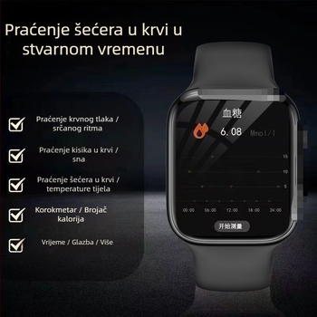 M9 pametni sat: praćenje srčanog ritma, krvnog tlaka i zasićenosti kisikom u krvi, vodootporan, Android kompatibilan