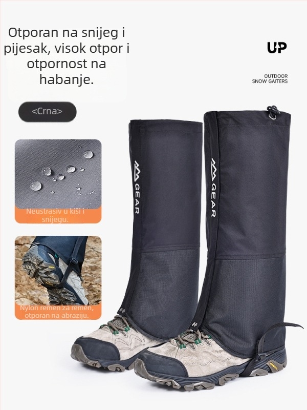 Nylon gaiteri za noge — zaštita listova, universalno za planinarenje i kampiranje, vodootporne navlake za stopala za sportove na ledu i snijegu (Nylon; Zaštita listova; Universalno; Planinarenje i kampiranje; Led i snježni sportovi)