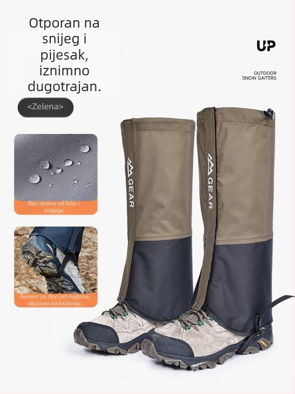 Nylon gaiteri za noge — zaštita listova, universalno za planinarenje i kampiranje, vodootporne navlake za stopala za sportove na ledu i snijegu (Nylon; Zaštita listova; Universalno; Planinarenje i kampiranje; Led i snježni sportovi)