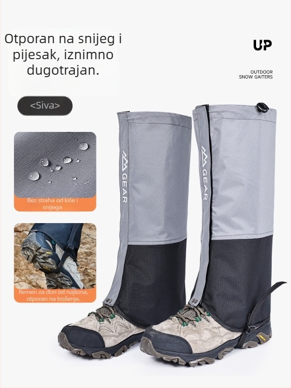 Nylon gaiteri za noge — zaštita listova, universalno za planinarenje i kampiranje, vodootporne navlake za stopala za sportove na ledu i snijegu (Nylon; Zaštita listova; Universalno; Planinarenje i kampiranje; Led i snježni sportovi)