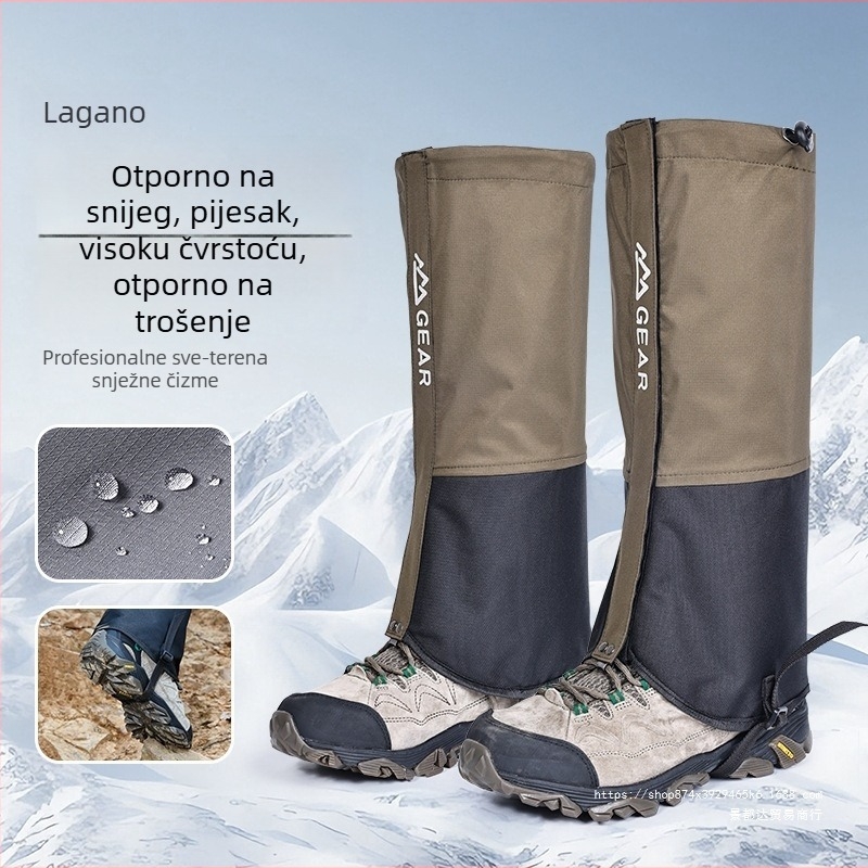 Nylon gaiteri za noge — zaštita listova, universalno za planinarenje i kampiranje, vodootporne navlake za stopala za sportove na ledu i snijegu (Nylon; Zaštita listova; Universalno; Planinarenje i kampiranje; Led i snježni sportovi)
