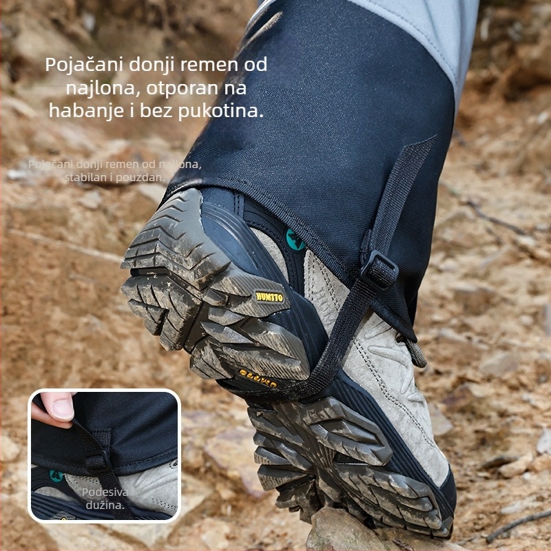 Nylon gaiteri za noge — zaštita listova, universalno za planinarenje i kampiranje, vodootporne navlake za stopala za sportove na ledu i snijegu (Nylon; Zaštita listova; Universalno; Planinarenje i kampiranje; Led i snježni sportovi)