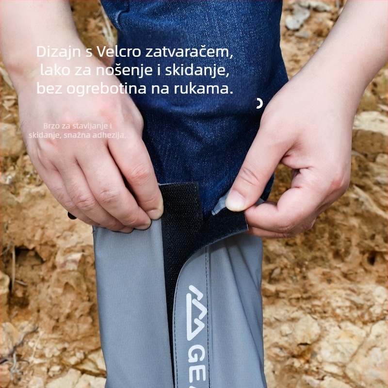 Nylon gaiteri za noge — zaštita listova, universalno za planinarenje i kampiranje, vodootporne navlake za stopala za sportove na ledu i snijegu (Nylon; Zaštita listova; Universalno; Planinarenje i kampiranje; Led i snježni sportovi)