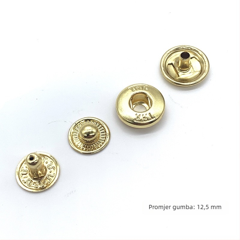 Bakreni snap gumb za prtljagu, model 633, dodatak za prtljagu, japanskog stila