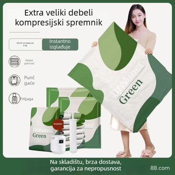 Vakuumska vreća za skladištenje presvlaka, odjeće i prtljage – usisni tip, zapečaćeno, PET/PE materijal, Model Dream 01, bez pumpe