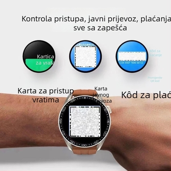Pametni sat s mjerenjem krvnog tlaka, otkucaja srca i zasićenja kisikom, NFC plaćanja i praćenje sna