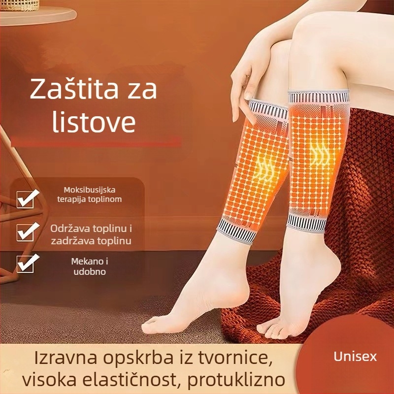 Grafen štitnik listova s toplom sportskom manžetom, zaštita gležnja i koljena, unisex