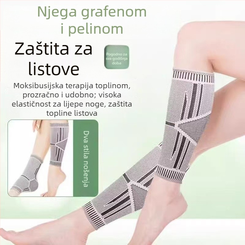 Grafen štitnik listova s toplom sportskom manžetom, zaštita gležnja i koljena, unisex