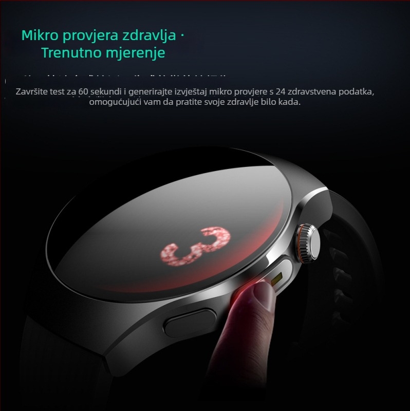 Pametni sat s mjerenjem otkucaja srca, AMOLED zaslon u boji, NFC za offline plaćanja, mjerenje zasićenja krvi kisikom, praćenje sna