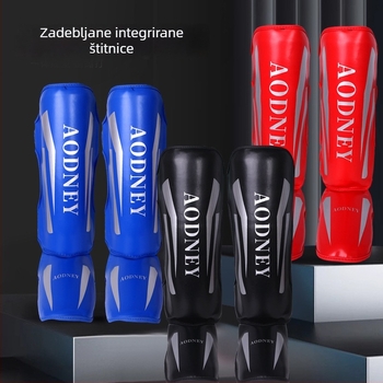 Protektor za noge Muay Thai s integriranom zaštitom listova i gležnja, za Sanda, Taekwondo i borilačke sportove