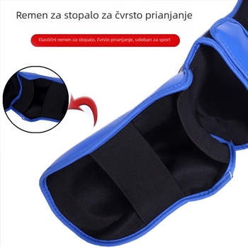 Protektor za noge Muay Thai s integriranom zaštitom listova i gležnja, za Sanda, Taekwondo i borilačke sportove