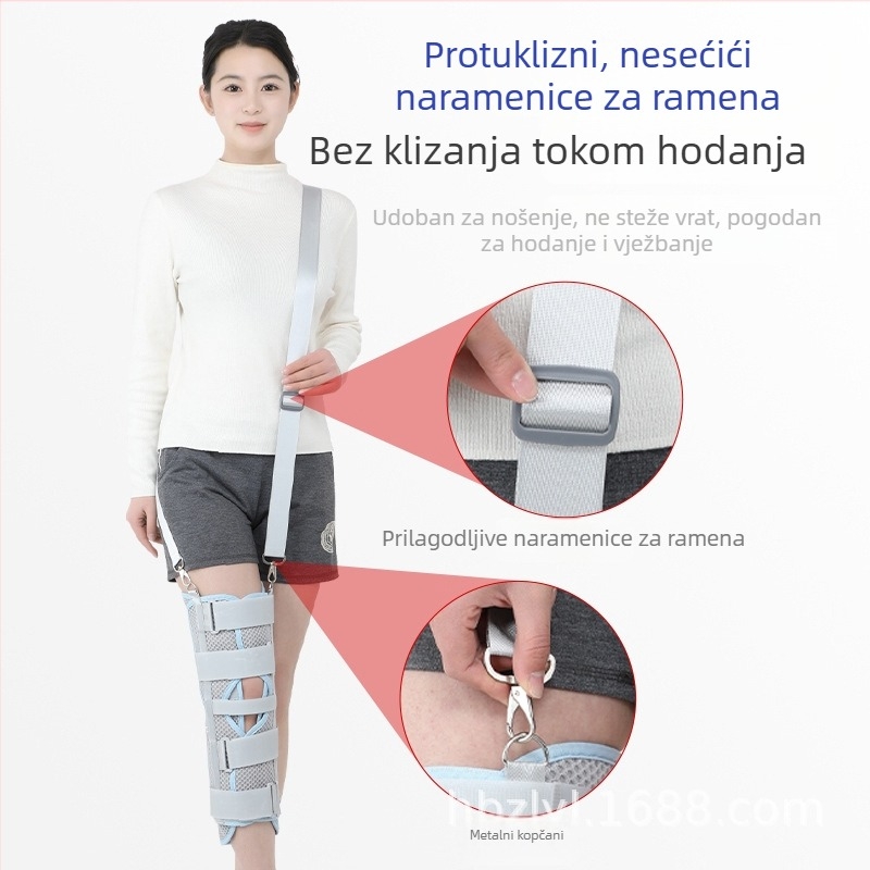 Prozračna fiksacijska ortoza koljena za poslijeoperacijsku rehabilitaciju – podrška ligamenata i meniskusa, poliestersko vlakno, odrasla osoba, nogomet, Xiao ze kang