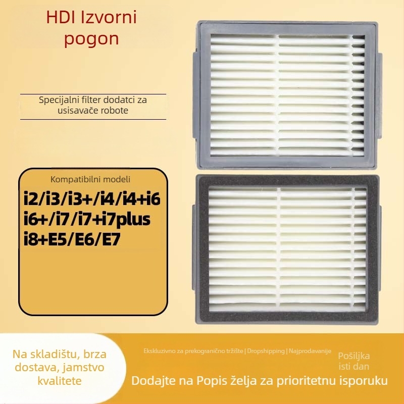 Roomba filter za robotički usisavač – kompatibilan s i3, i4, i6, i7+ te i e5, e6, e7; za kućnu upotrebu; pokriva površinu iznad 150 m²