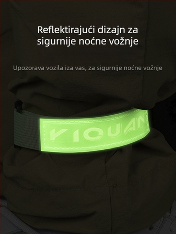 Nogavne trake za bicikl s veznim trakom, PVC + najlon, model 04BL0011, reflektirajuće za noćnu vožnju