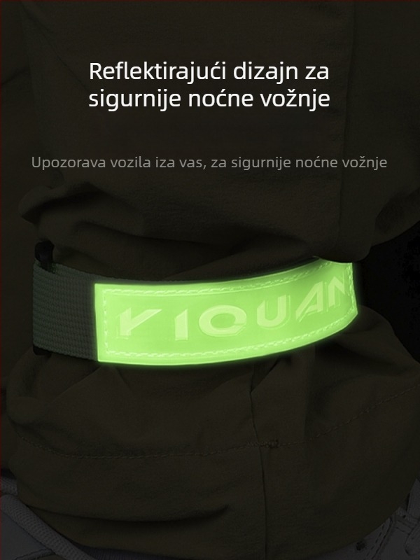 Nogavne trake za bicikl s veznim trakom, PVC + najlon, model 04BL0011, reflektirajuće za noćnu vožnju