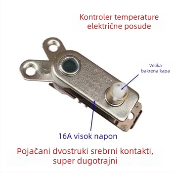 Termostatski prekidač za električni wok s trokutnim prekidačem, 10A univerzalni regulator temperature