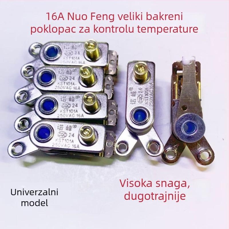 Termostatski prekidač za električni wok s trokutnim prekidačem, 10A univerzalni regulator temperature