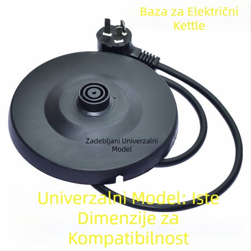 Električna baza i dodaci za električno kuhalo vode — odvojiva konstrukcija; baza s kabelom; universalna kompatibilnost s vodećim markama
