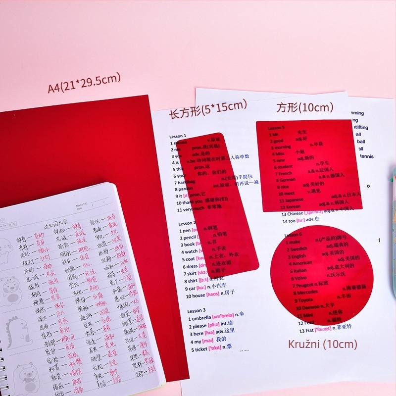 PVC plastični list, proziran filtrirajući film, debljina 0,3 mm