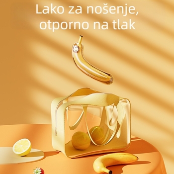 Kutija za skladištenje banana – plastika, 100% novi materijal, s poklopcem, sladak crtani dizajn