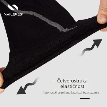 Trkački najlonski rukav za potkoljenicu s zaštitom listova i masažnim istezanjem; Materijal: Nylon 89,3% / Spandex 10,7%; Zaštita listova; Pogodno za trčanje
