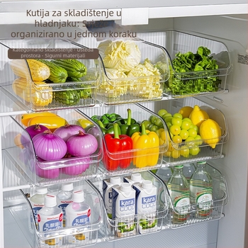 Kutija za pohranu u ladicu, PET materijal, bez poklopca, kapacitet 6 L, japanski stil