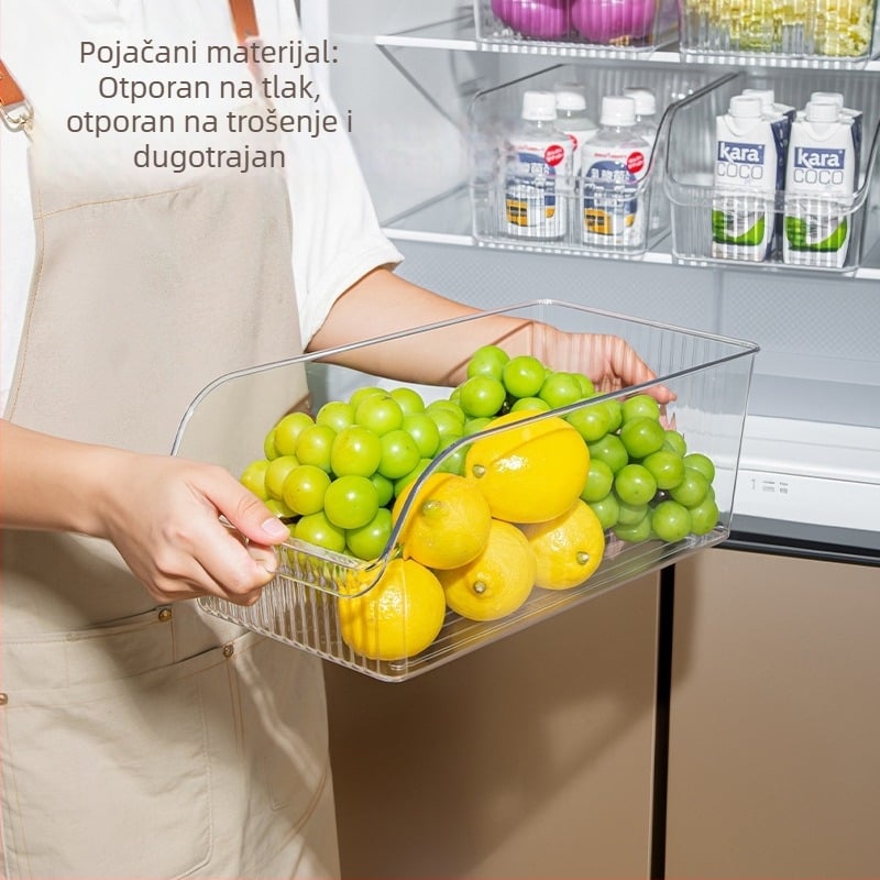 Kutija za pohranu u ladicu, PET materijal, bez poklopca, kapacitet 6 L, japanski stil