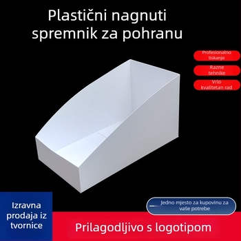 Prozirna plastična kutija za grickalice, za velike zalihe, sa šiljkim otvorom, otvorenim gornjim dijelom, s otisnutim logom