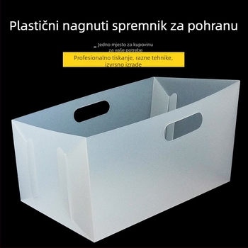 Prozirna plastična kutija za grickalice, za velike zalihe, sa šiljkim otvorom, otvorenim gornjim dijelom, s otisnutim logom