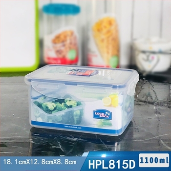 LocknLock plastična kutija za pohranu hrane 1.1L, otporna na vlagu i mirise, kutija za pohranu u hladnjaku HPL815D