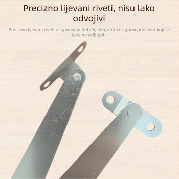 Dvostruka potpornja šipka za sklopivu ljestvu, hladno valjani čelik, lijevi i desni model, moderni minimalistički stil, zaštita od korozije
