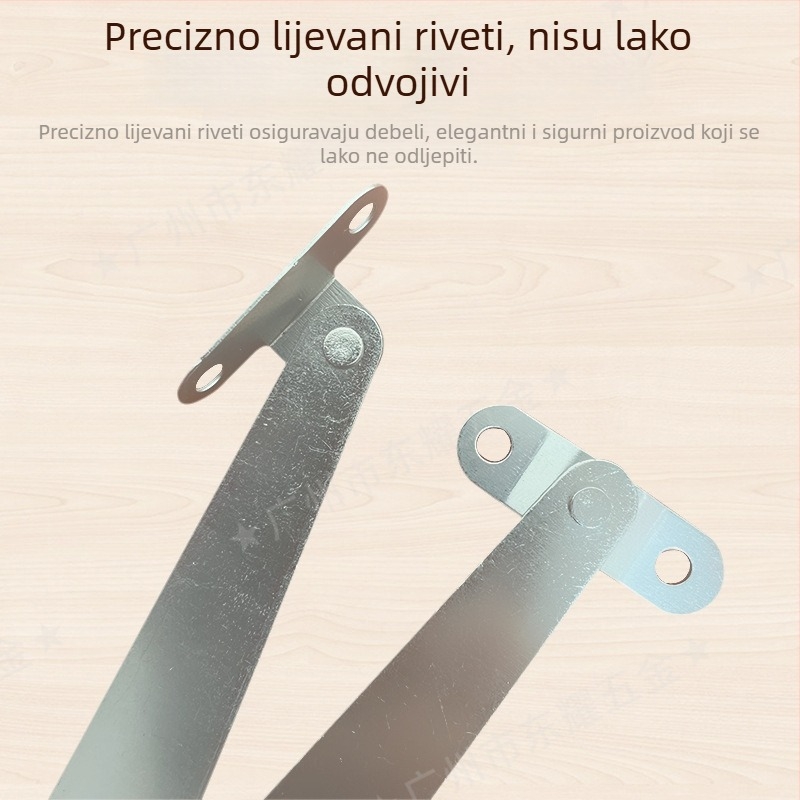 Dvostruka potpornja šipka za sklopivu ljestvu, hladno valjani čelik, lijevi i desni model, moderni minimalistički stil, zaštita od korozije