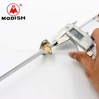 MODISH Rod podrške za vrata ormara, materijal: hladno valjano željezo + bakrena osovina, model 009, moderni minimalistički stil, završna obrada: svijetli krom